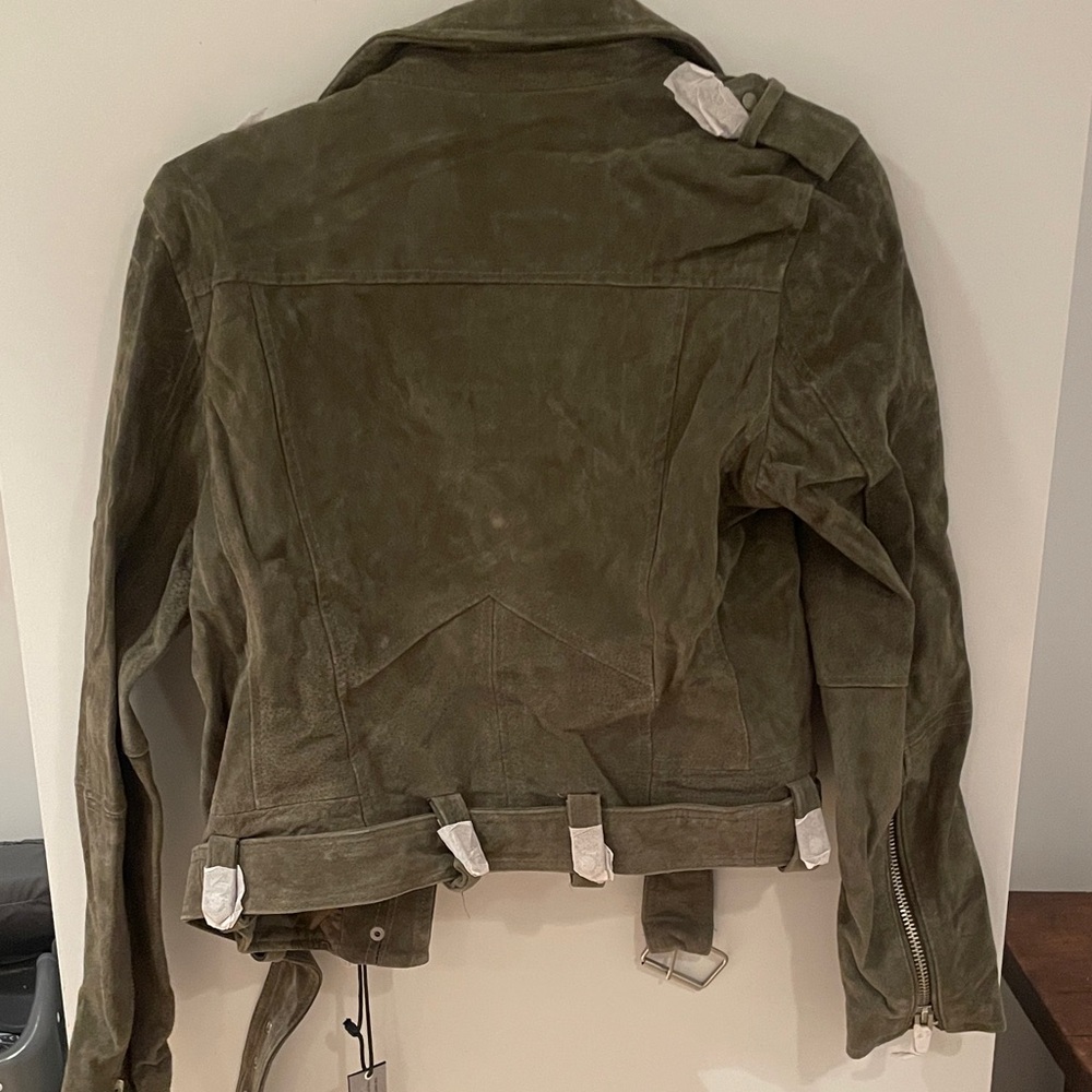 Blank NYC Khaki Suede Moto Jacket - Picture 7 of 8